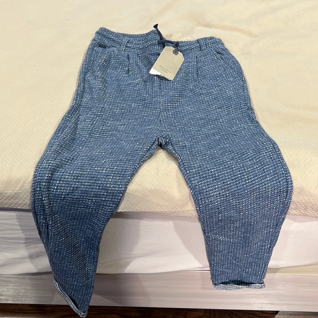Zara Made In Morocco Slimy Pants Cotton 59 Brand New
